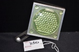 Green Glass License Plate Reflector; 6