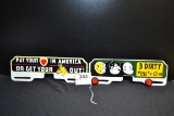 Pair of Plate Toppers; 10