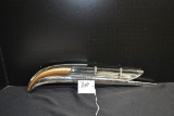 1941 Packard Hood Ornament w/Clear Plastic and Painted Gold; Has Pitting; 16