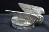 1928 Chevrolet Winged Wheel Radiator Cap/Hood Ornament; Needs Rechromed