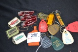 Group of Key Rings including Chevrolet, Plymouth, and Ford