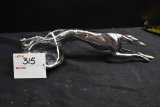 1929-31 Lincoln Greyhound Radiator Cap/Hood Ornament; Leg has crack.; 8-1/2