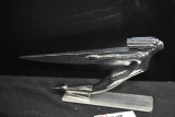 1935-36 Auburn Flying Goddess Hood Ornament Mounted on Metal