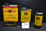 Group including GM Auto-Wax, Chrome Polish, and Tube Repair; 2 NOS