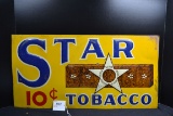 Star Tobacco Tin Advertising Sign; 23
