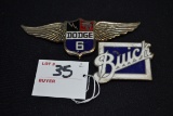 1929? Dodge 6 Grill Emblem and Buick Grill Badge