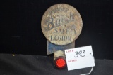 Buick Safety Legion License Plate Topper w/Red Reflector; 5