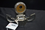 Boyce MotoMeter Radiator Cap/Hood Ornament w/Handles; Missing Badge; 4-1/2