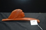 Painted Brass? Indian Chief Hood Ornament?; 12
