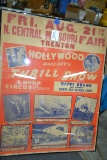 North Central Missouri Fair, Trenton, MO, Hollywood Daredevil w/Happy Bruno Framed Advertising Poste