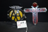 AA Car Badge w/Porcelain Back and Crosley 
