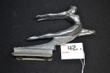1935 Pontiac Chieftain Hood Ornament; Top Feather Missing; Has Pitting
