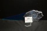 Art Deco Mercury? Double-Sided Ornament w/Blue Lucite; 11-1/2