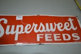 Supersweet Feeds Vintage Metal Advertising Sign; 28