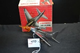 Lindberg Jet Plane Lighted Hood Ornament; 7