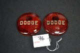 Pair of 1930s Dodge Glass Tail Lights