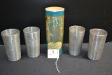Group of 4 Frostee Aluminum Tumblers by West Bend in Original Box