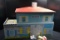 Metal Litho-Style Doll House w/Furniture; 23