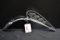 1938 Plymouth 4-Sail Ship Hood Ornament w/Badge; 13