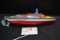 T. Conn. Inc. Pressed Tin Wind Up Speedboat; 8