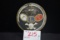1930s Odd Fellows FLT Visor Badge w/Skull and Crossbones; 4-1/2