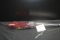 1947 Chevrolet Hood Ornament w/Red Lucite Insert; 15