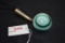 Green/White Slag Glass Shift Knob; 5