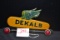DeKalb License Plate Topper w/Red Reflectors; 8