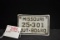 Missouri Outboard Motor Plate No. 25-301; 4