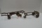 Vintage Toy Wagon/Cart Chassis; Made of Metal w/Wood Wheels; Possibly for Toy Soldier Set Up