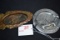 Pair of Metal Ashtrays including Pontiac and General Motors