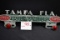 Nash, Tampa, FL, Cast Aluminum License Plate Topper w/Red Jeweled Reflectors