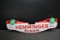Newer Nash Hemminger Dixon License Plate Topper w/Green Jeweled Reflectors