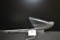 1939 Chevrolet High Wing Hood Ornament w/Clear Plastic Insert; Small area of pitting.