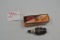 Pair of Vintage Spark Plugs including Burlington Route and Knicks in Original Box