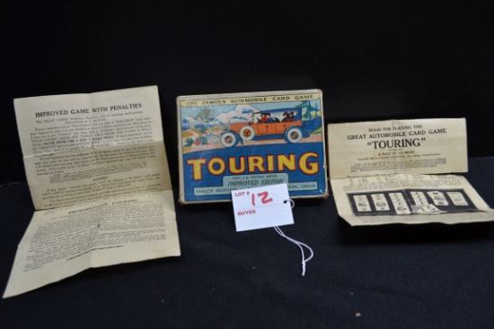 Parker Brothers "Famous Automobile" Card Game; 1926 Copyright