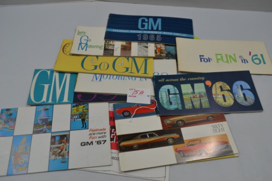 Group of 1960s Car Advertising Pamphlets