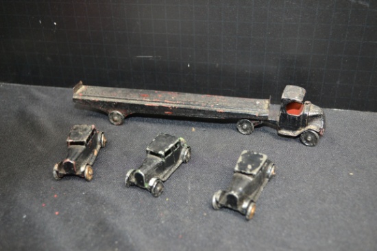 Child's Metal Cars and Trucks; Tootsie Toys?