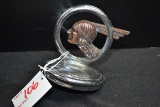 1932 Pontiac Indian Chief Radiator Cap/Hood Ornament; Has Pitting