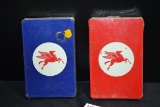 Pair of Mobil Pegasus Playing Card Decks; NOS