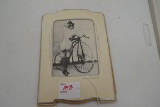 Framed Nude w/Bicycle Photo; 10