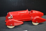 Wyandotte Pressed Metal Toy Car w/Battery Operated Lights; 9