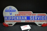 Campbell Sport Chrysler-Plymouth License Plate Topper w/Red Oval Reflectors