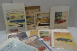 Group of 1940s and 1950s Pontiac Car Advertising