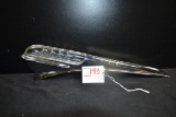 1946-48 Plymouth Hood Ornament w/Clear Plastic Insert; 13