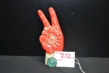 Kendall 2000 Mile Motor Oil Hand License Plate Topper w/Green Reflector; 6