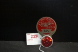 Miller High Life Advertising License Plate Topper No. 929 w/Red Reflector; 4