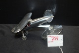 Spirit of St. Louis Radiator Cap/Hood Ornament; Missing Propeller; 6-1/2