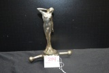1950s? Nude Lady Radiator Cap/Hood Ornament w/Dogbone Base; 7