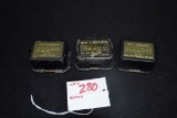 Group of 3 Lubrication Reminders including Buick, Chevrolet, and Pontiac